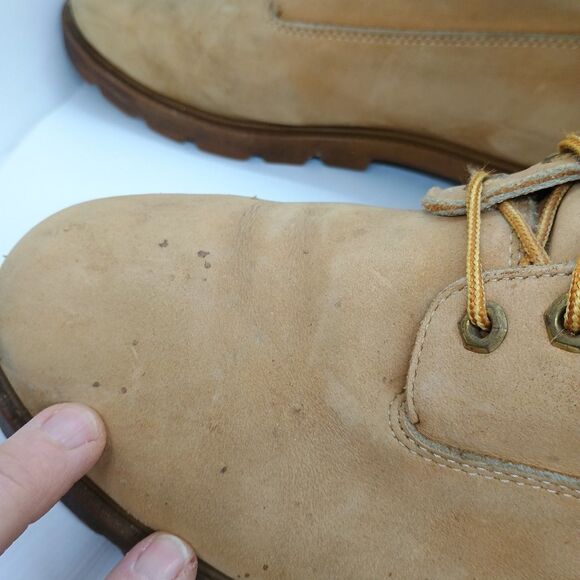 Timberland Men\'s Ankle Boots Sz 11 M Wheat Nubuck  Slip Resistant Lace Up 9-Eye main image 10